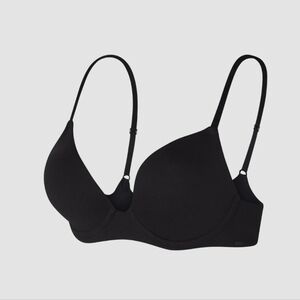 Savage X Fenty Cotton Essentials Unlined Bra - Caviar